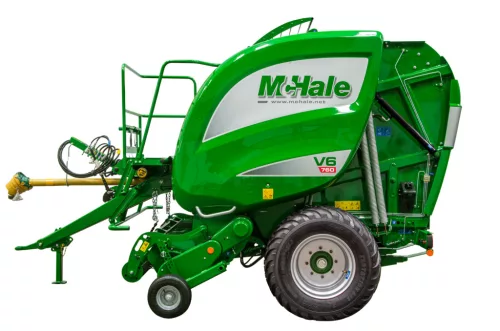 McHale V6760 változókamrás bálázó, automatikus működéssel