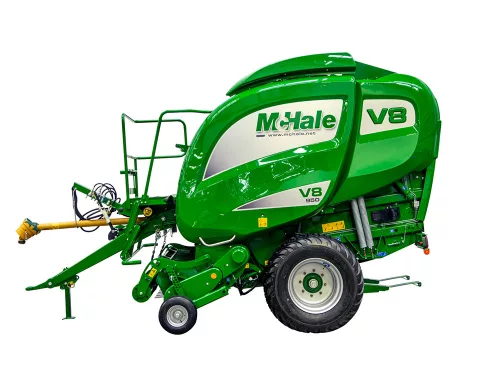 McHale V8950 nagy kapacitású, változókamrás bálázó, 15 késes szeletelővel
