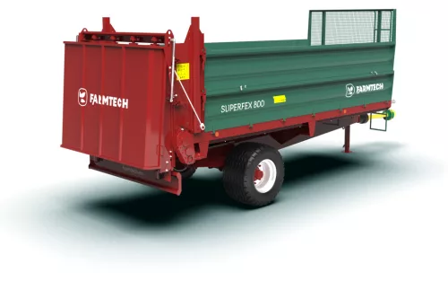 Farmtech SUPERFEX 800 trágyaszóró pótkocsi