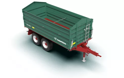 Farmtech TDK 1800 tandem háromoldalra billenő platós pótkocsi