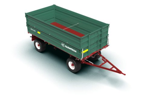 Farmtech ZDK 1100 kéttengelyes háromoldalra billenő pótkocsi